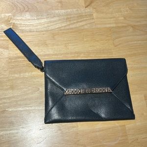 Stella and Dot Black envelope clutch